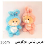 خرس لباس خرگوشی 35 سانت