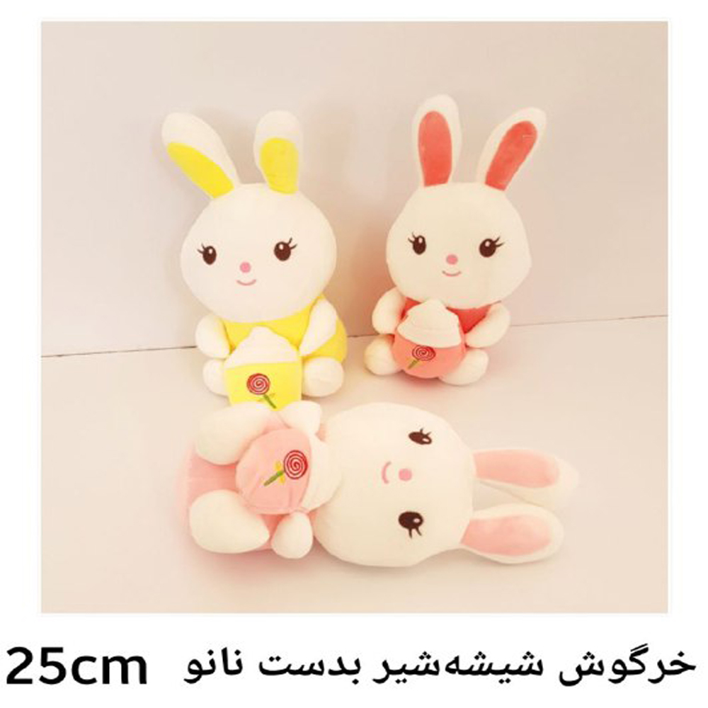 خرگوش-شیشه-بدست-نانو خرگوش شیشه بدست نانو 25 سانت - Image 1