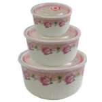 کاسه ٣ عددی سراميکی سوپاپ دار - Image 2