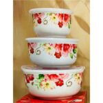 کاسه ٣ عددی سراميکی سوپاپ دار