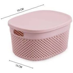 سبد بافت موناکو درب دار  بزرگ